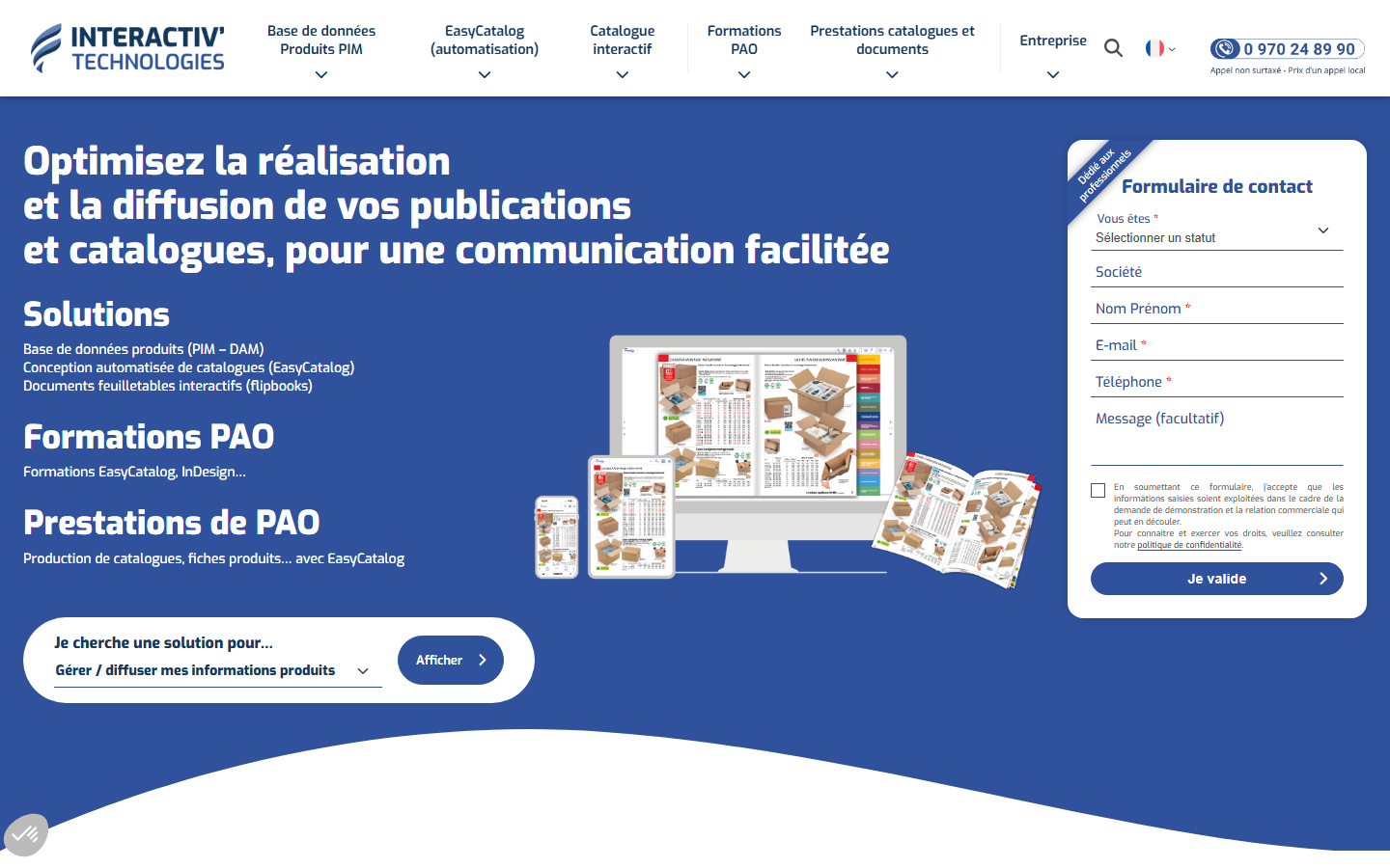 Aperçu du site de INTERACTIV'TECHNOLOGIES