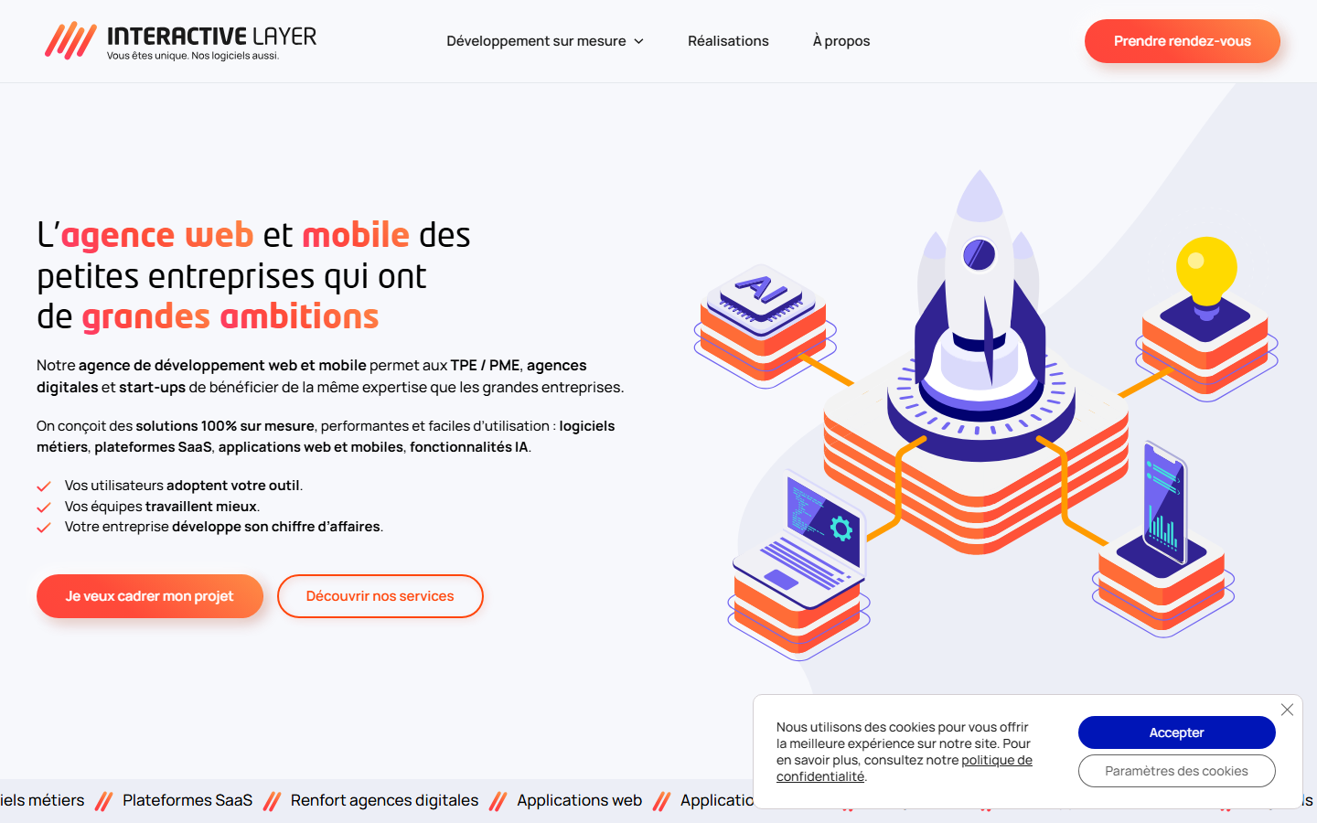 Aperçu du site de INTERACTIVE LAYER
