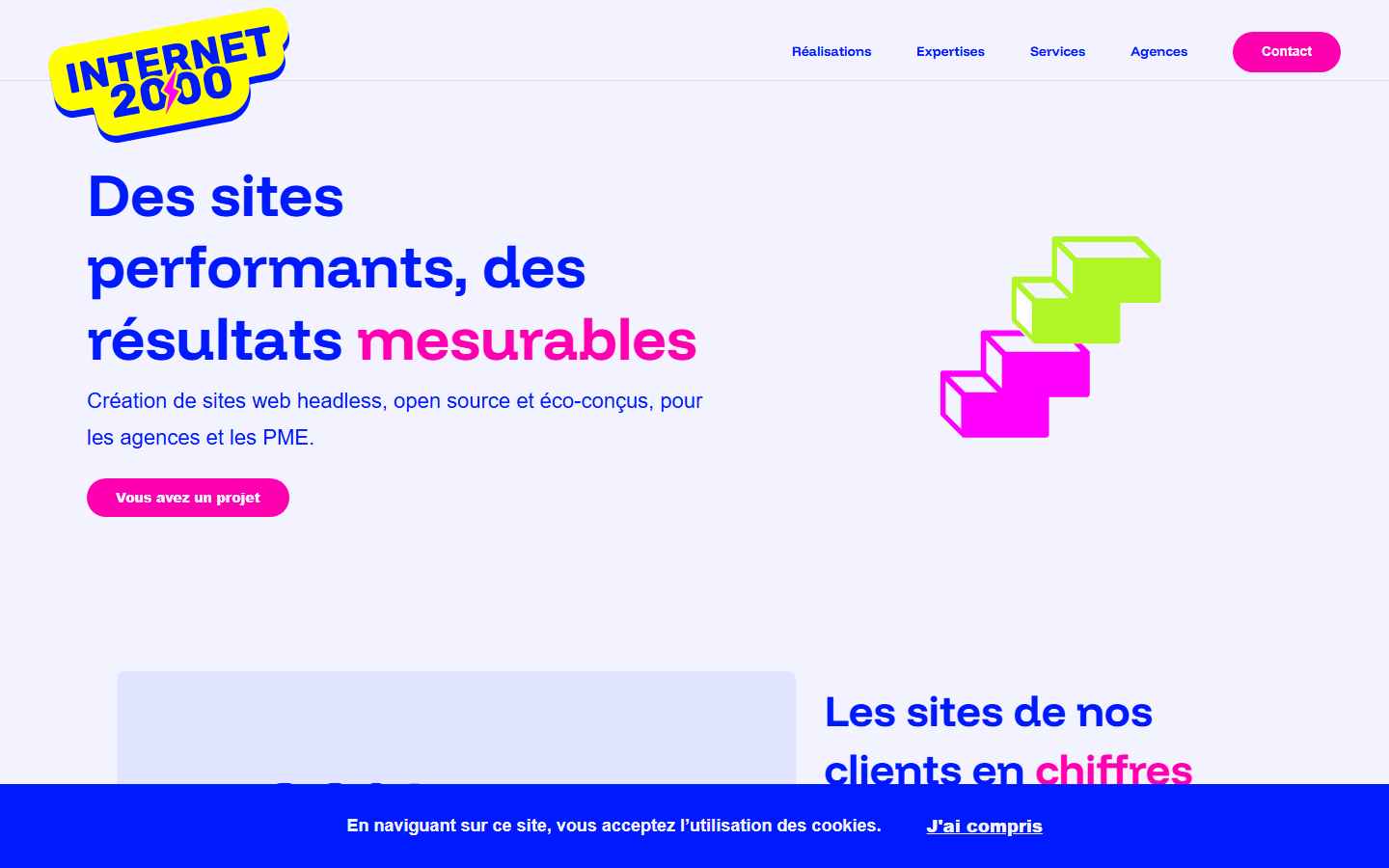 Aperçu du site de INTERNET 2000