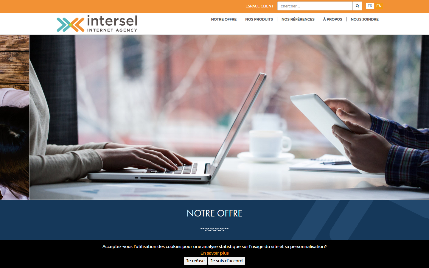 Aperçu du site de Livinweb
