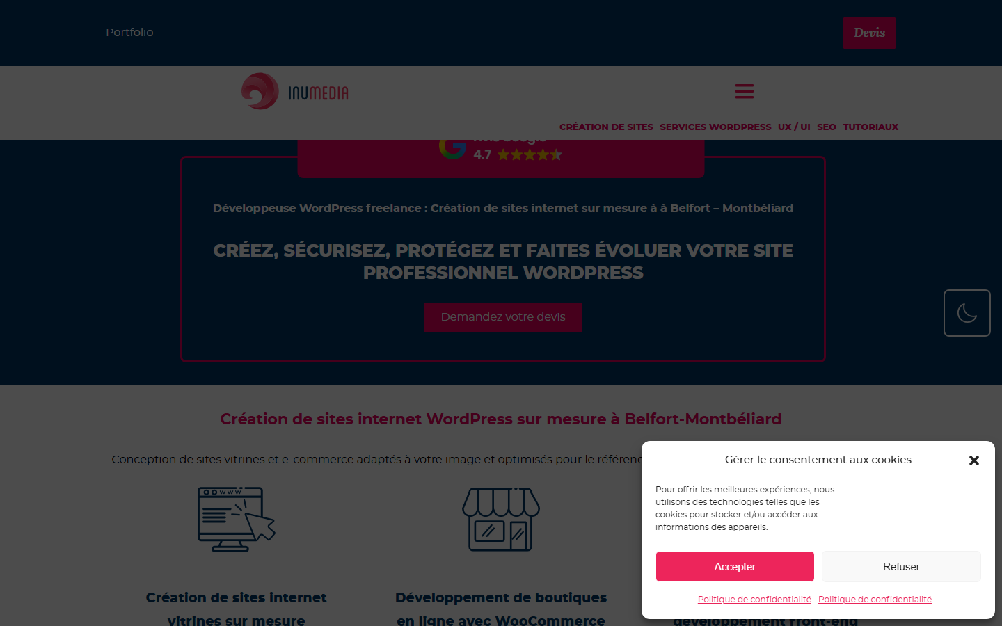Aperçu du site de AURELIE SCHMITT