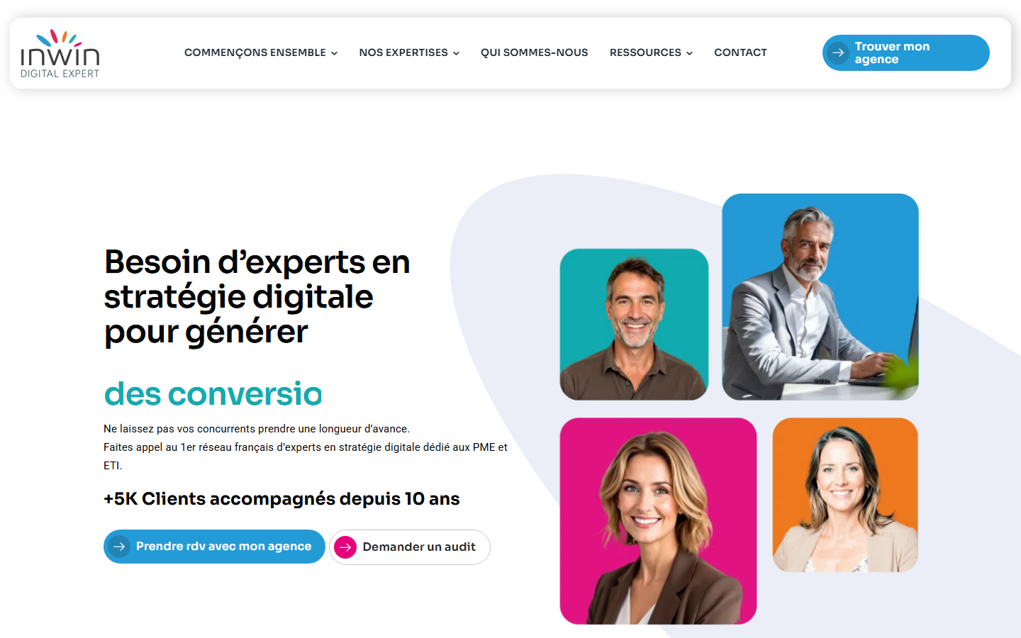 Aperçu du site de INWIN DIGITAL EXPERT