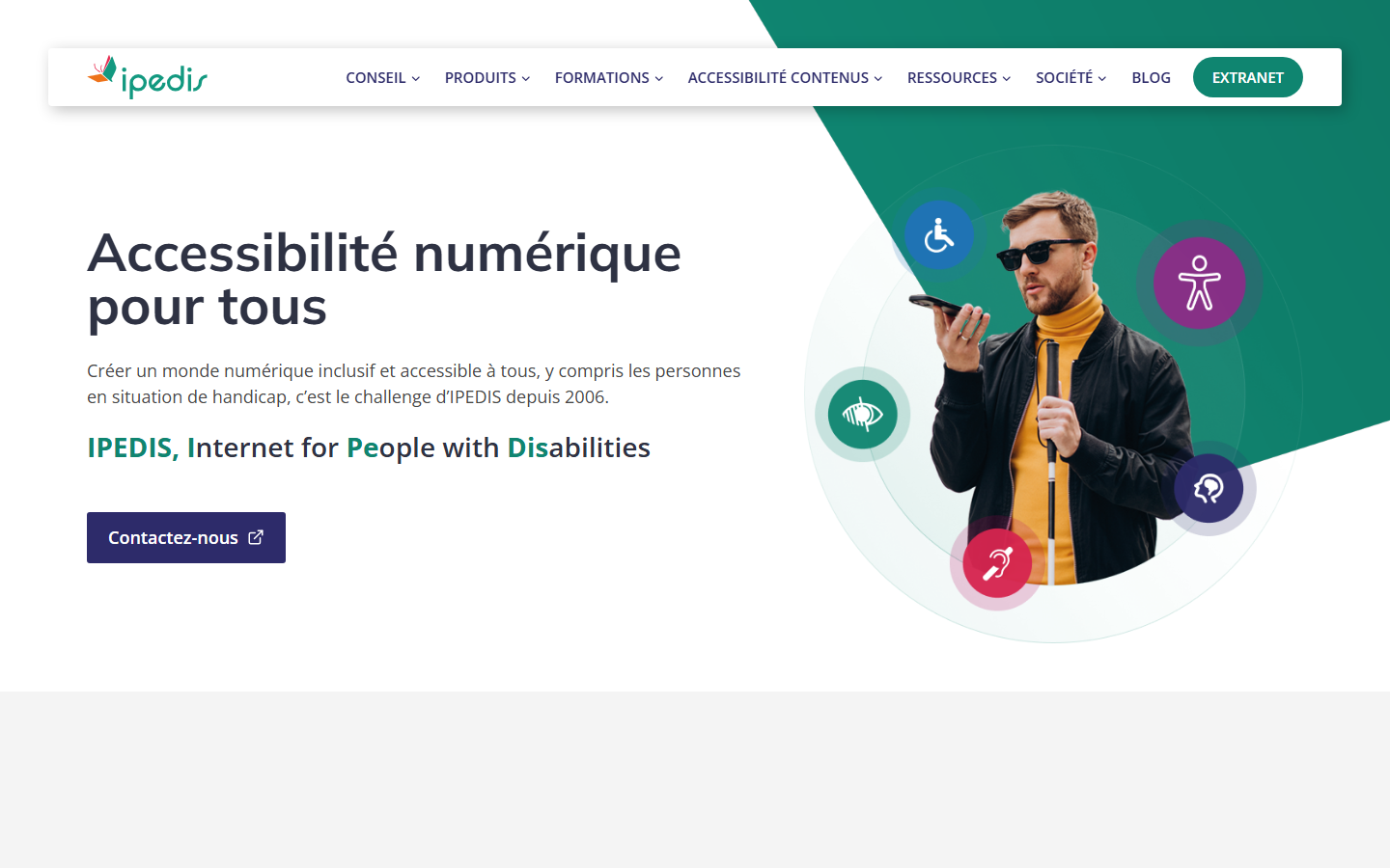 Aperçu du site de IPEDIS