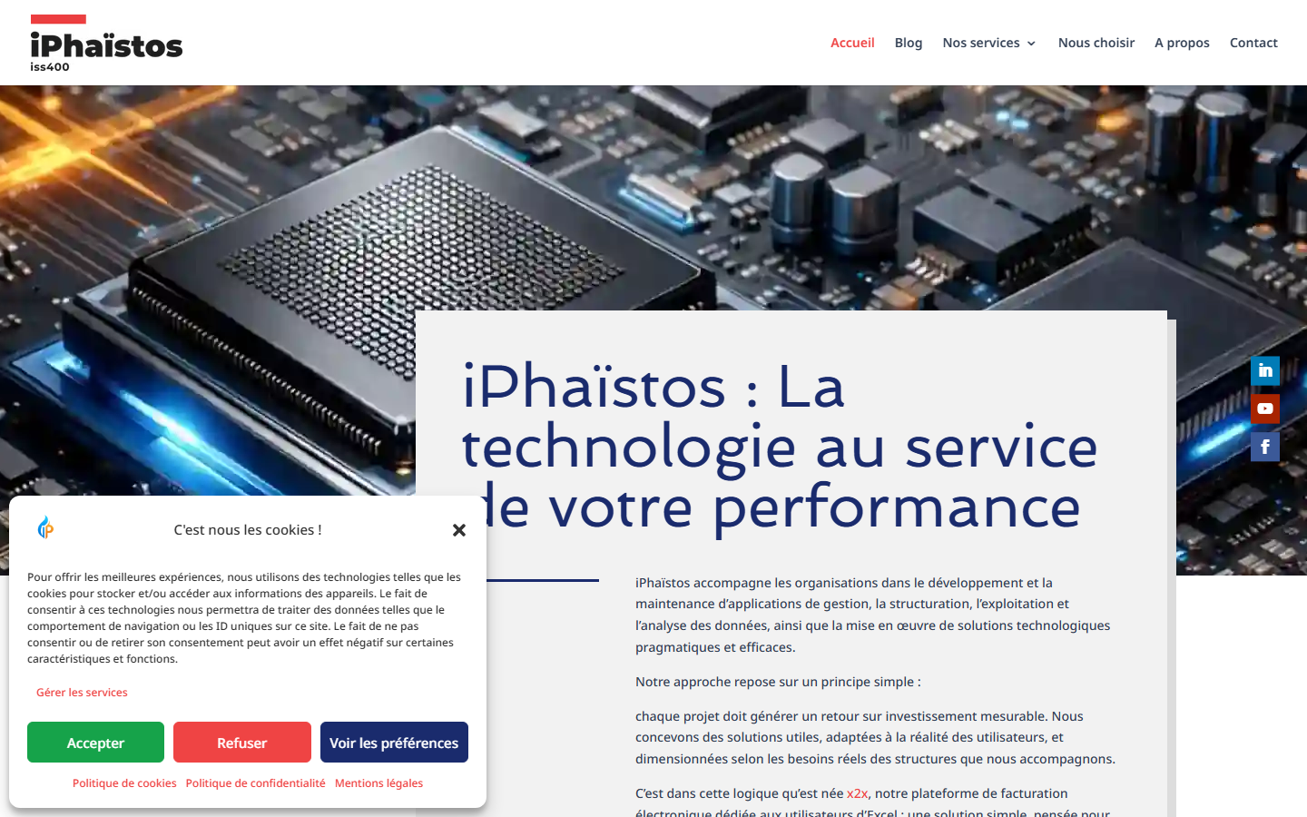 Aperçu du site de IPHAȈSTOS