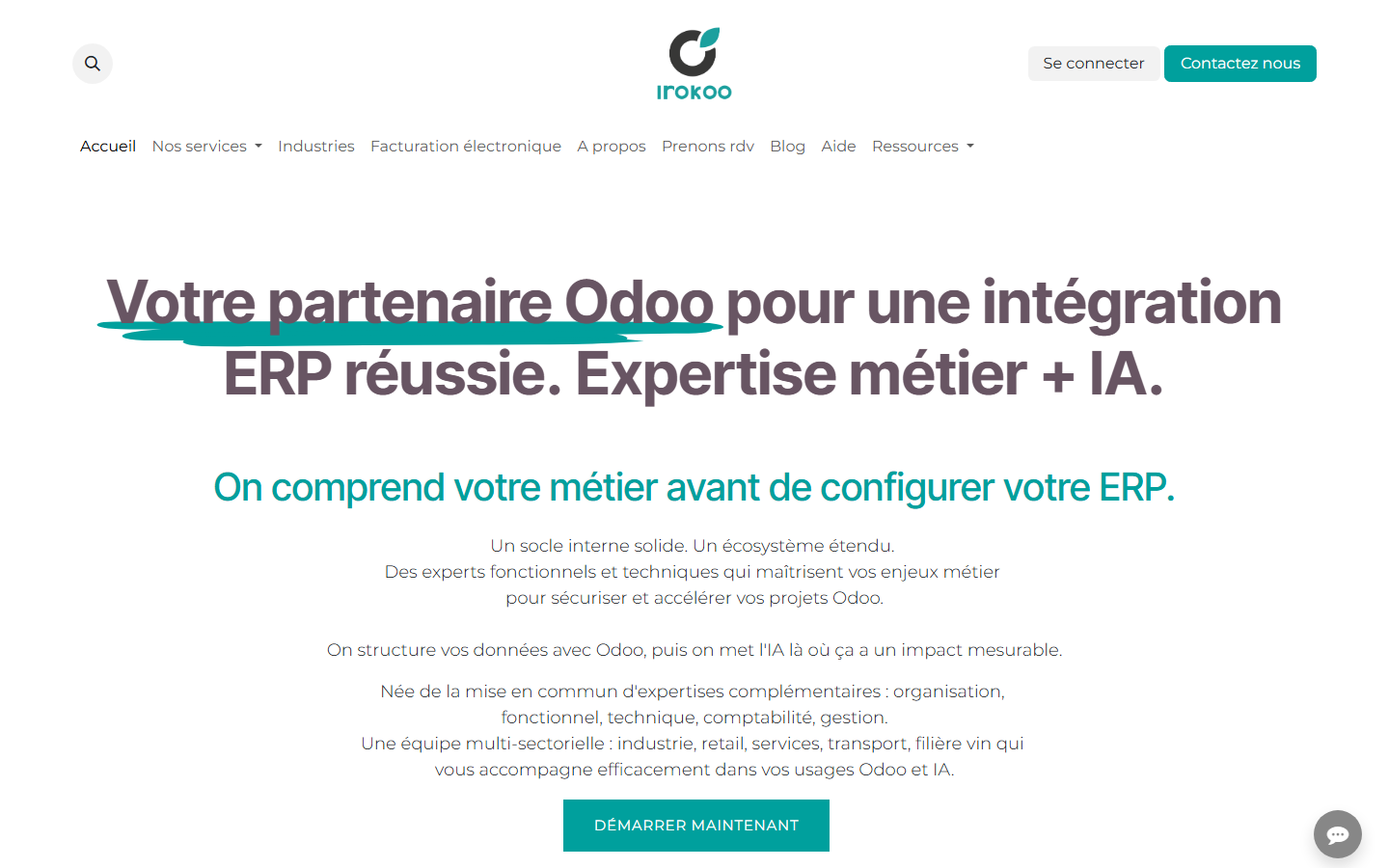 Aperçu du site de IROKOO