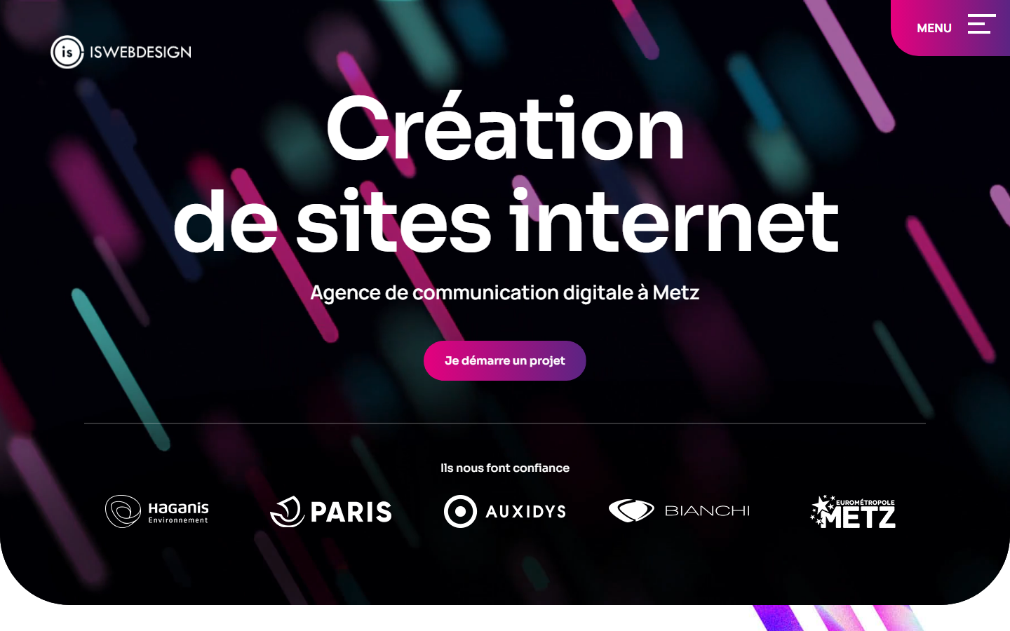 Aperçu du site de IS WEB DESIGN