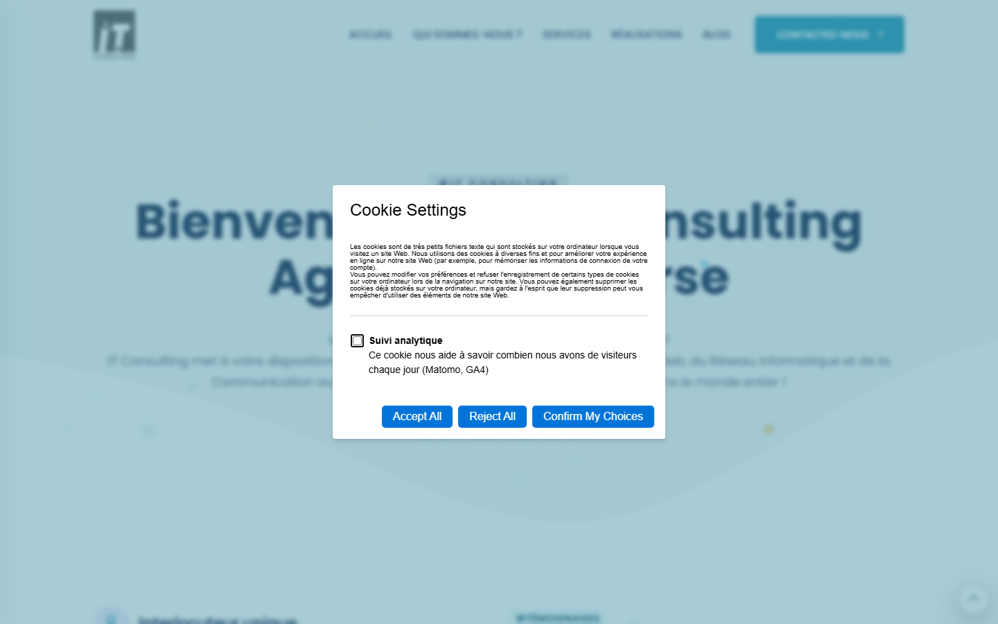 Aperçu du site de IT-CONSULTING