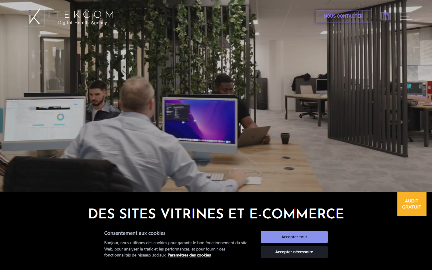 Aperçu du site de ITEKCOM