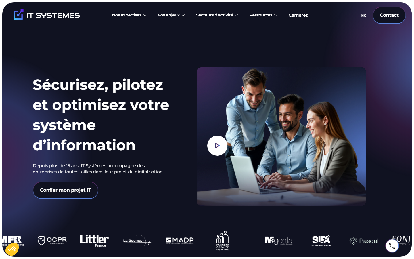 Aperçu du site de IT SYSTEMES