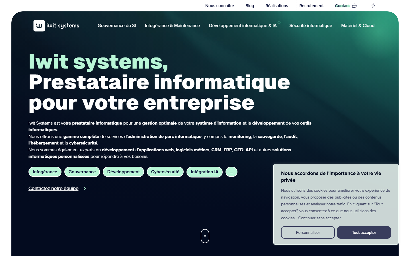Aperçu du site de IWIT SYSTEMS