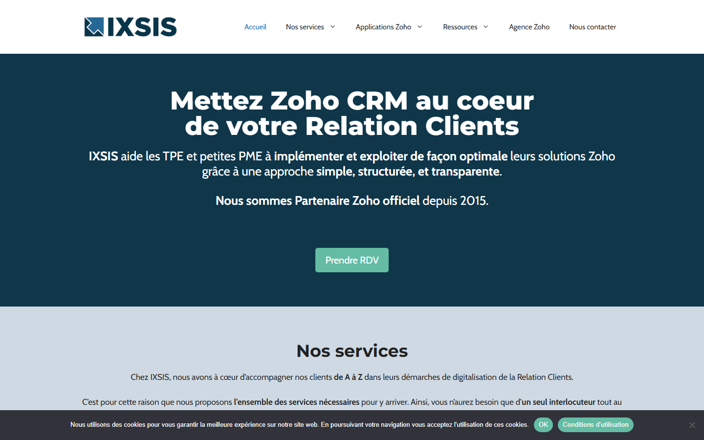 Aperçu du site de IXSIS