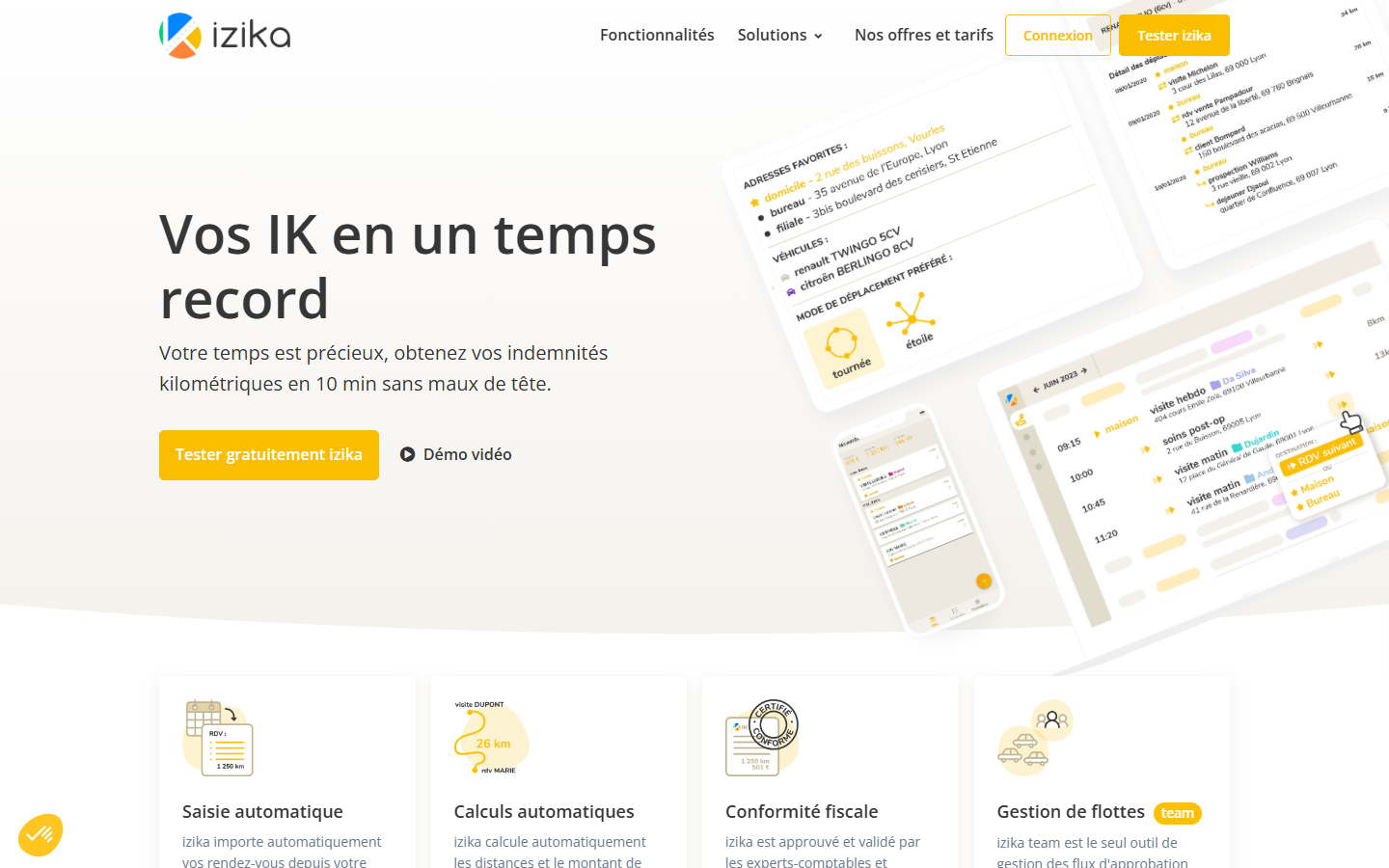Aperçu du site de IZIKA