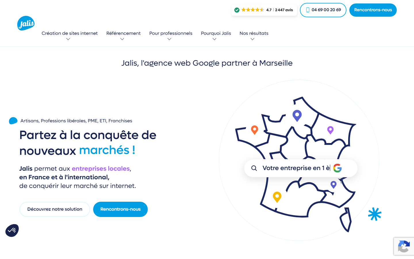 Aperçu du site de Jalis