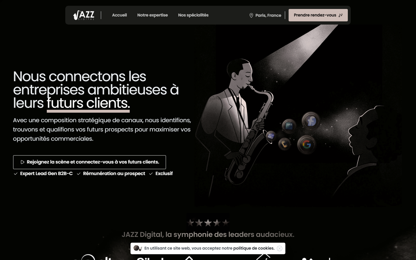 Aperçu du site de JAZZ DIGITAL