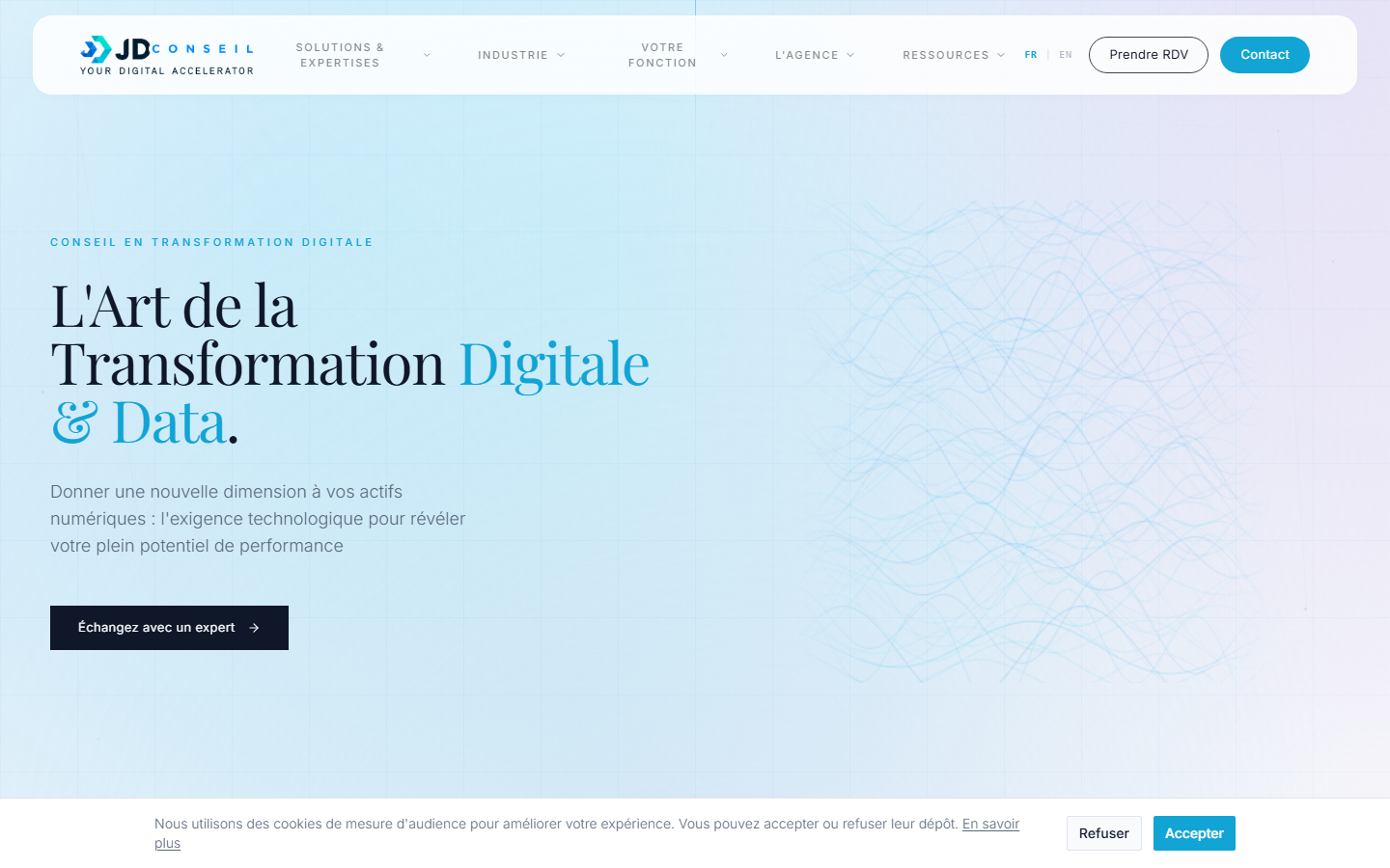 Aperçu du site de JD CONSEIL
