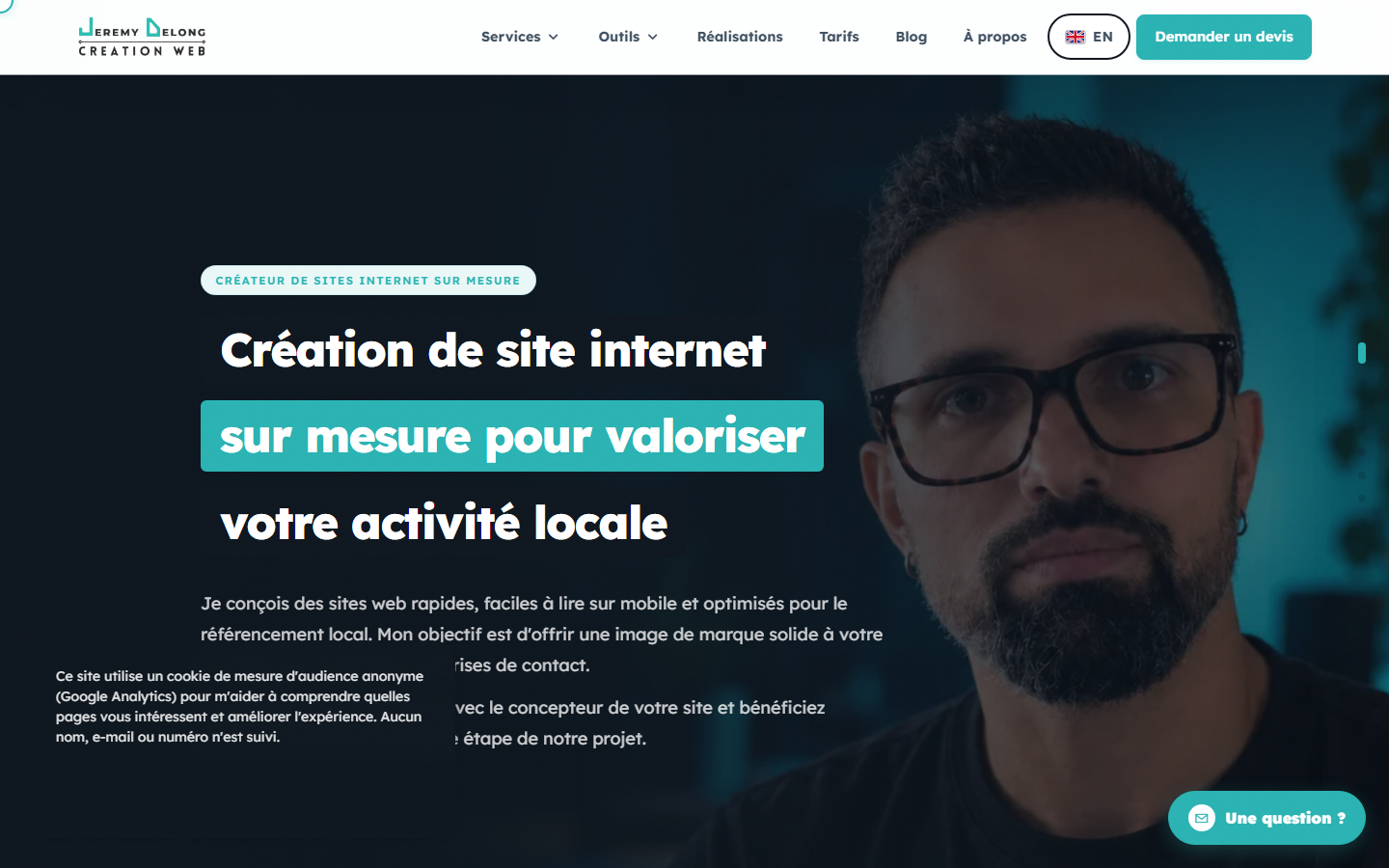 Aperçu du site de JD Création Web