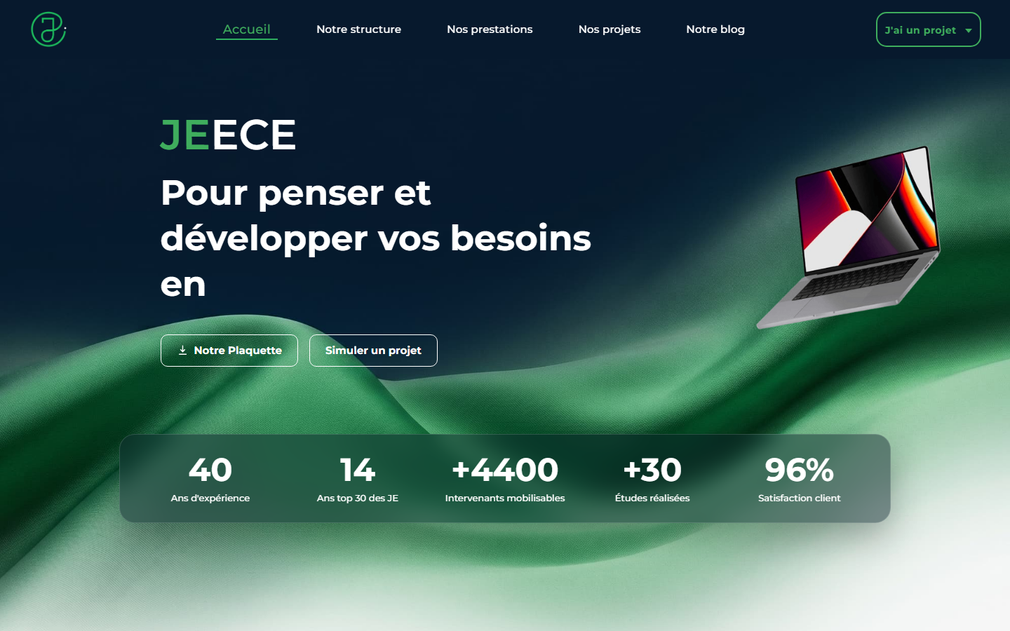 Aperçu du site de JEECE