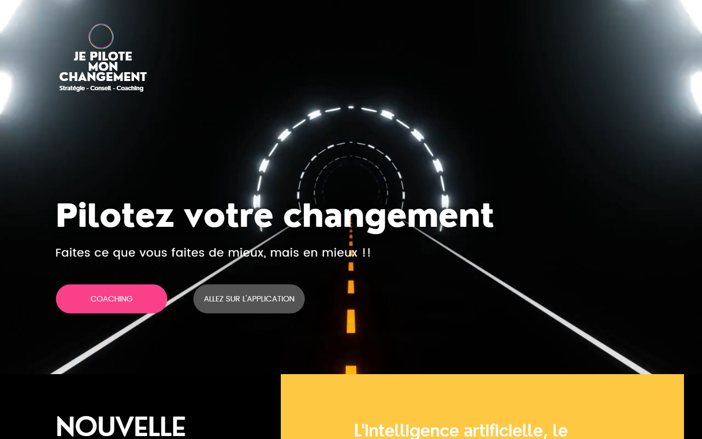 Aperçu du site de JE PILOTE MON CHANGEMENT