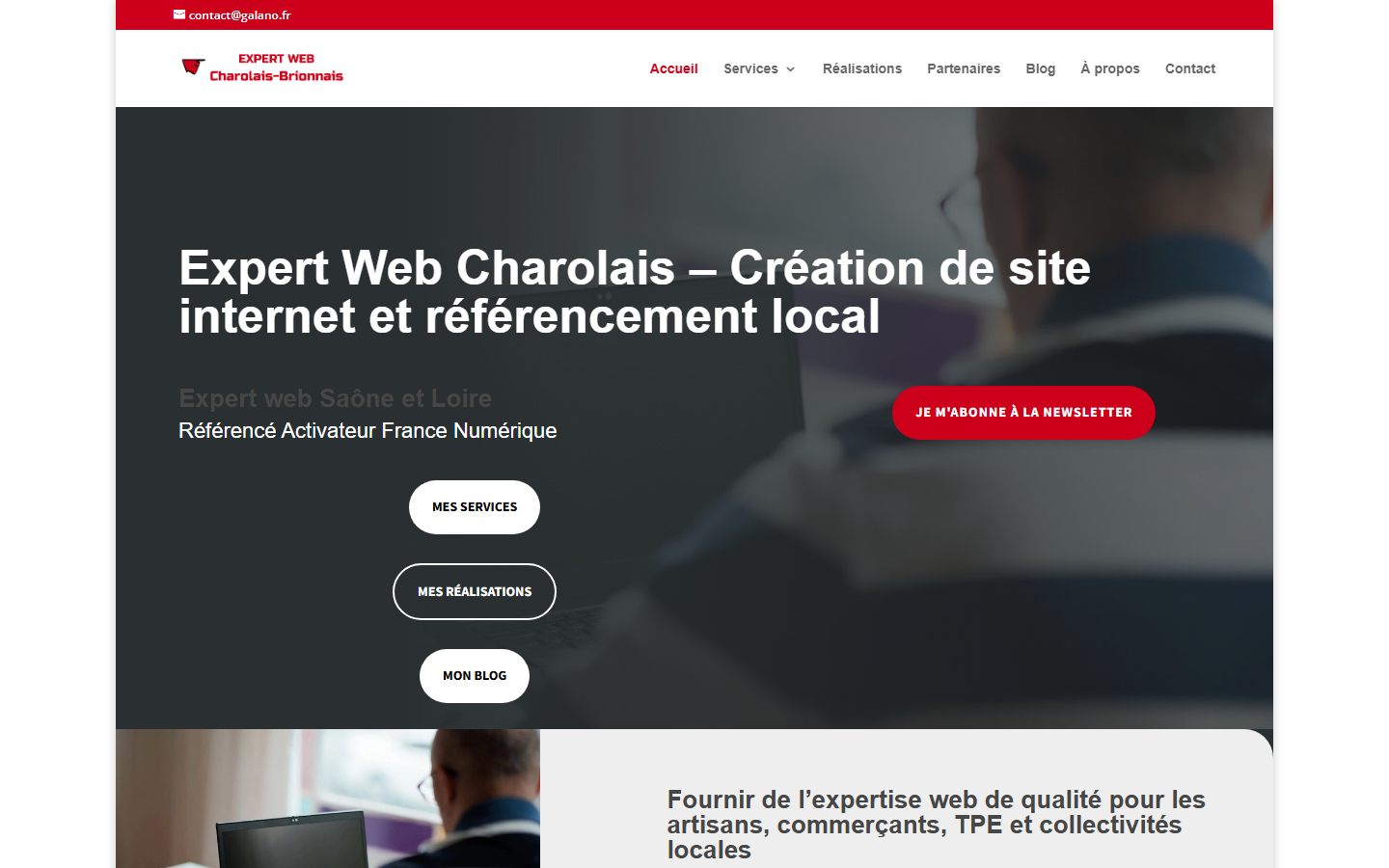 Aperçu du site de GALANO JF