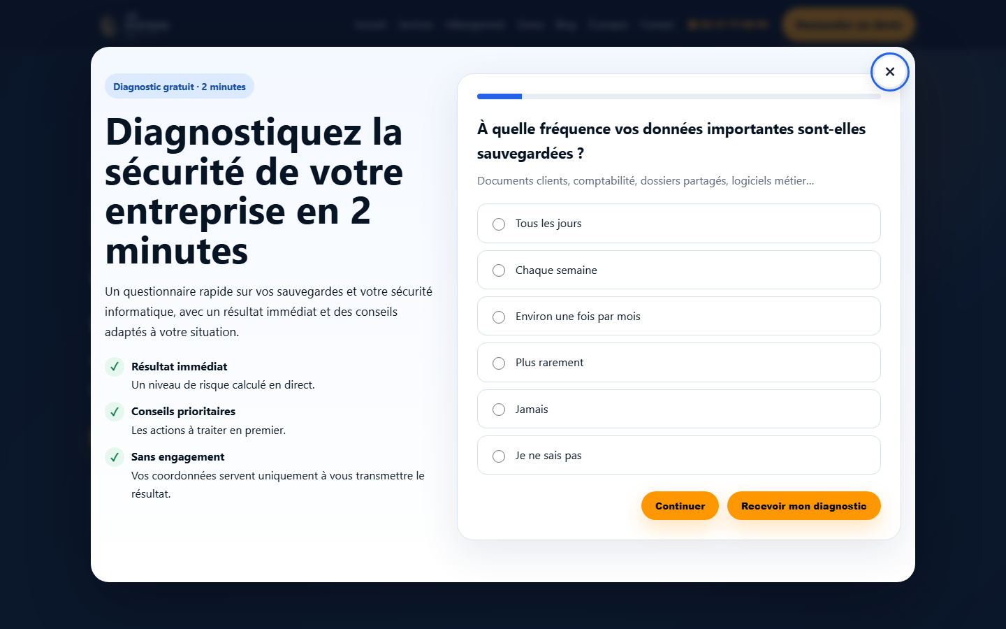 Aperçu du site de JG SYSTEMS
