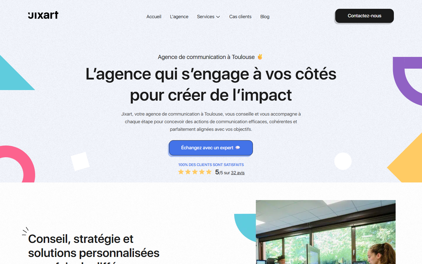 Aperçu du site de JIXART
