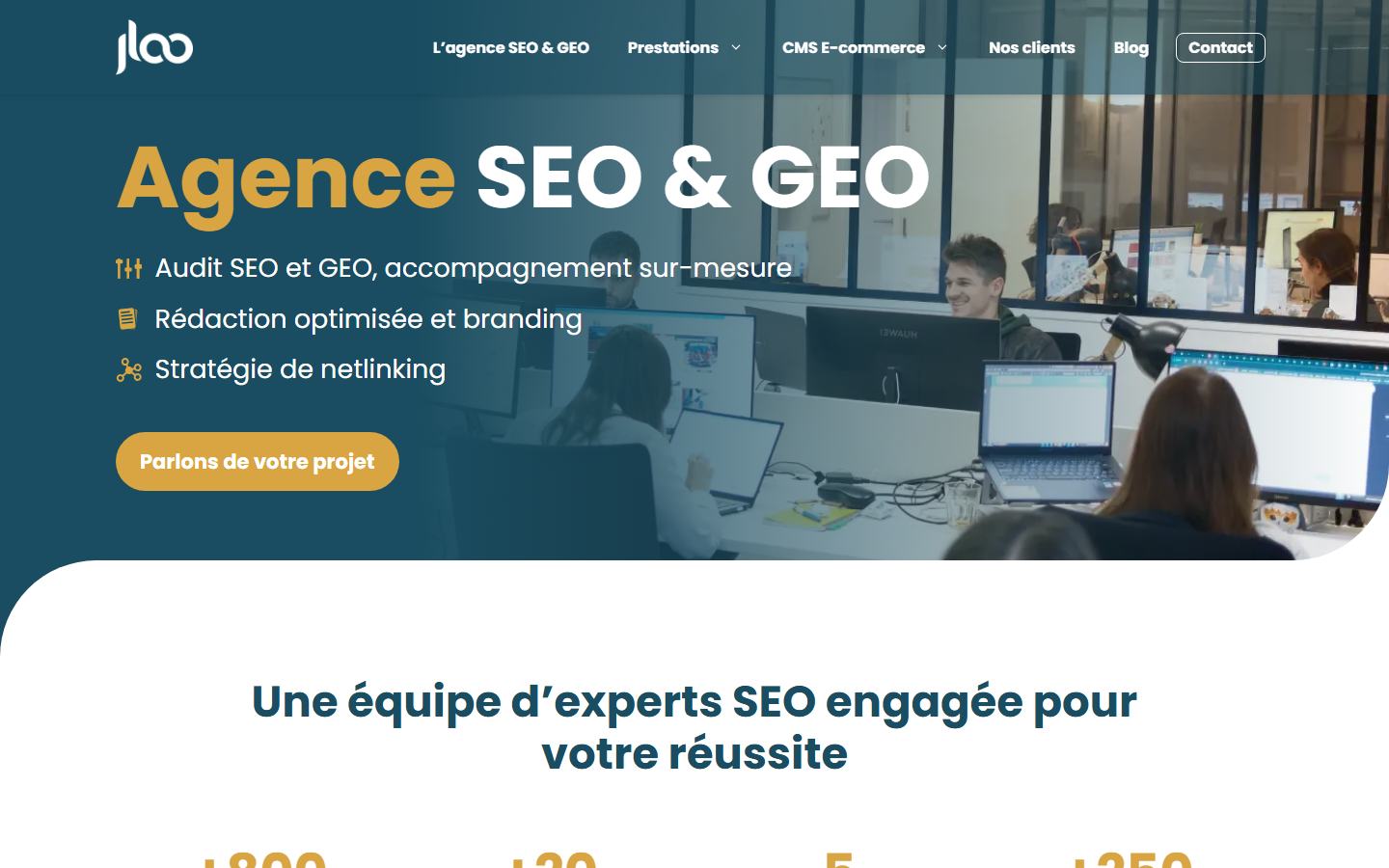 Aperçu du site de JLOO