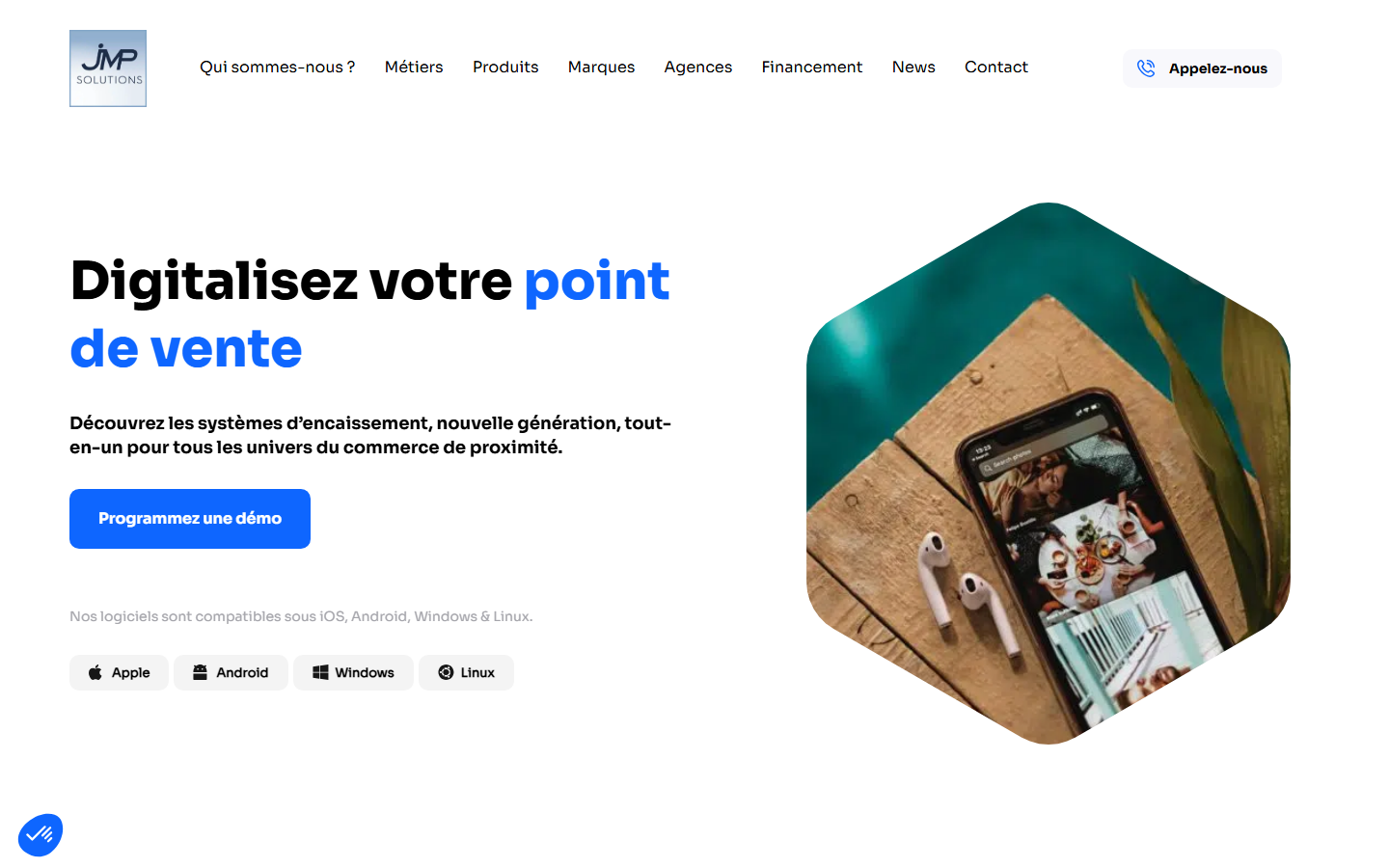 Aperçu du site de JMP SOLUTIONS