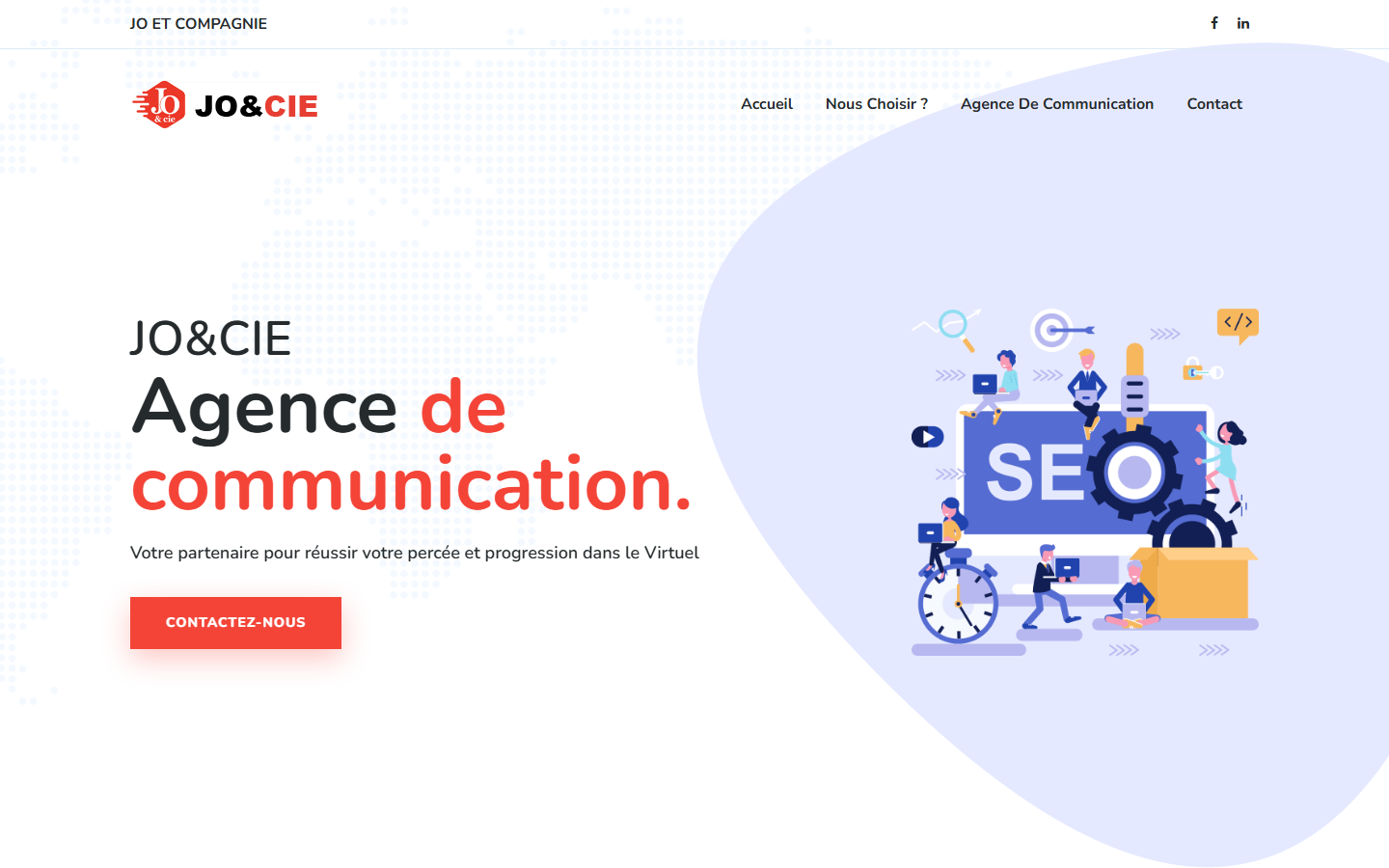 Aperçu du site de JO&CIE - JO ET COMPAGNIE