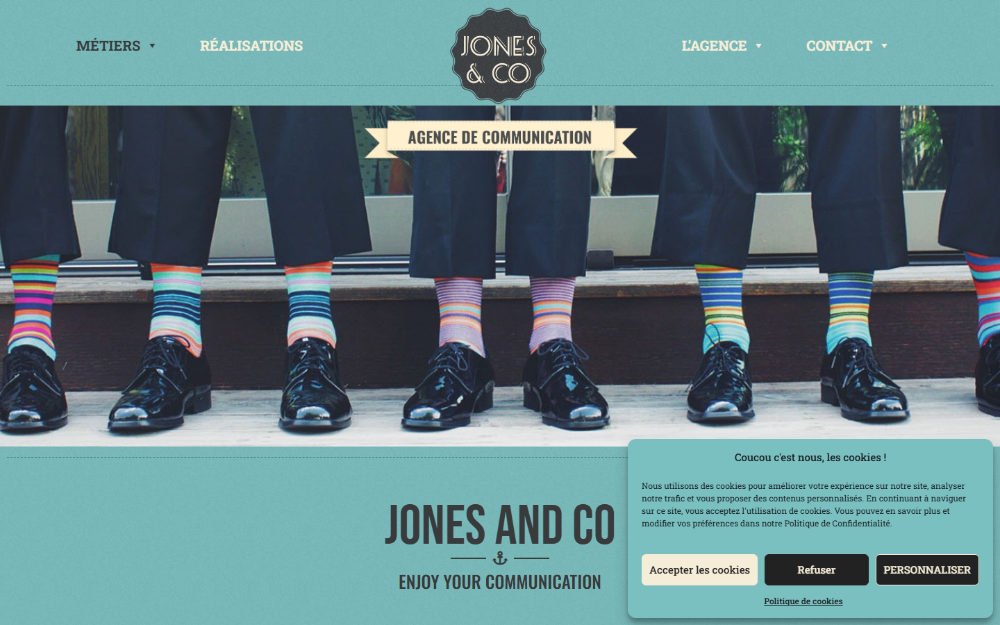 Aperçu du site de Jones and Co