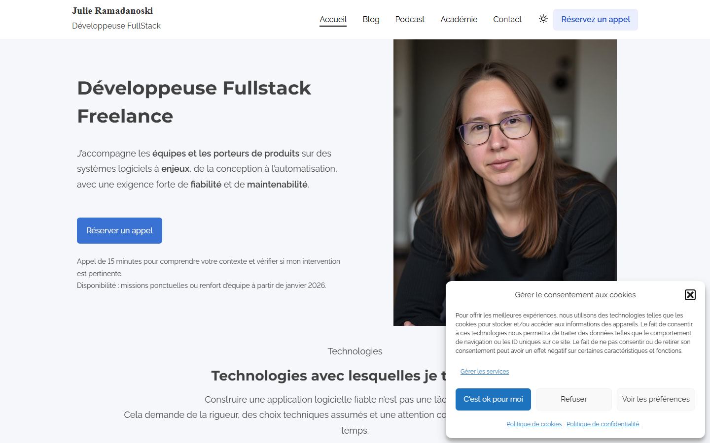 Aperçu du site de RAMADADANOSKI JULIE