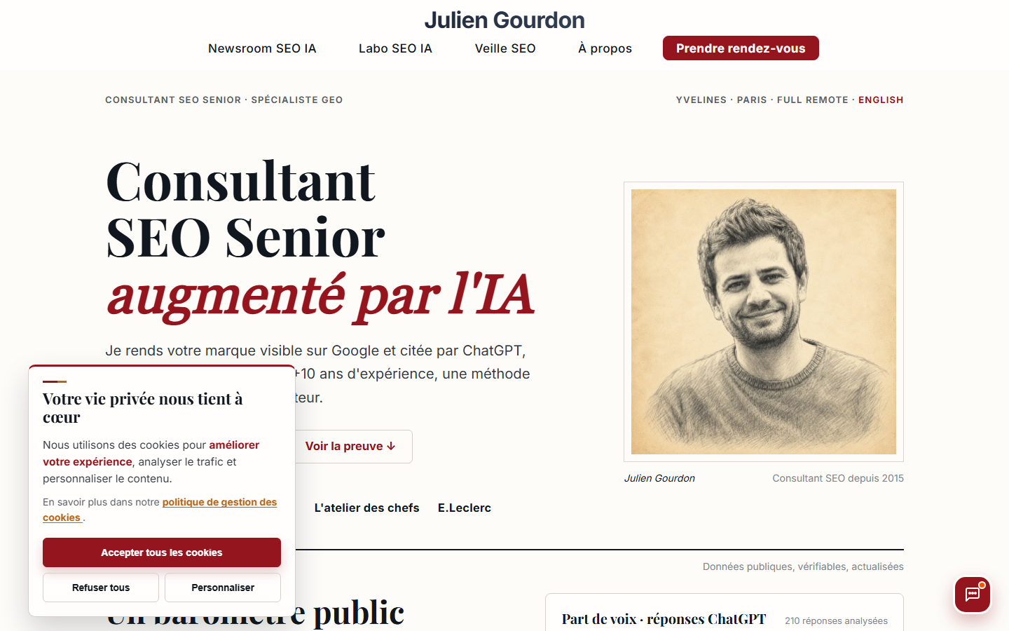 Aperçu du site de Help Content