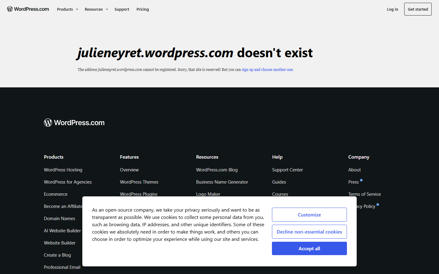 Aperçu du site de NEYRET Julie