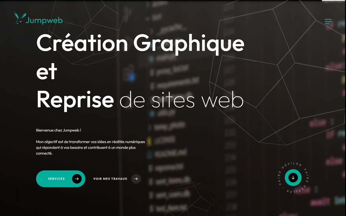 Aperçu du site de Jumpweb