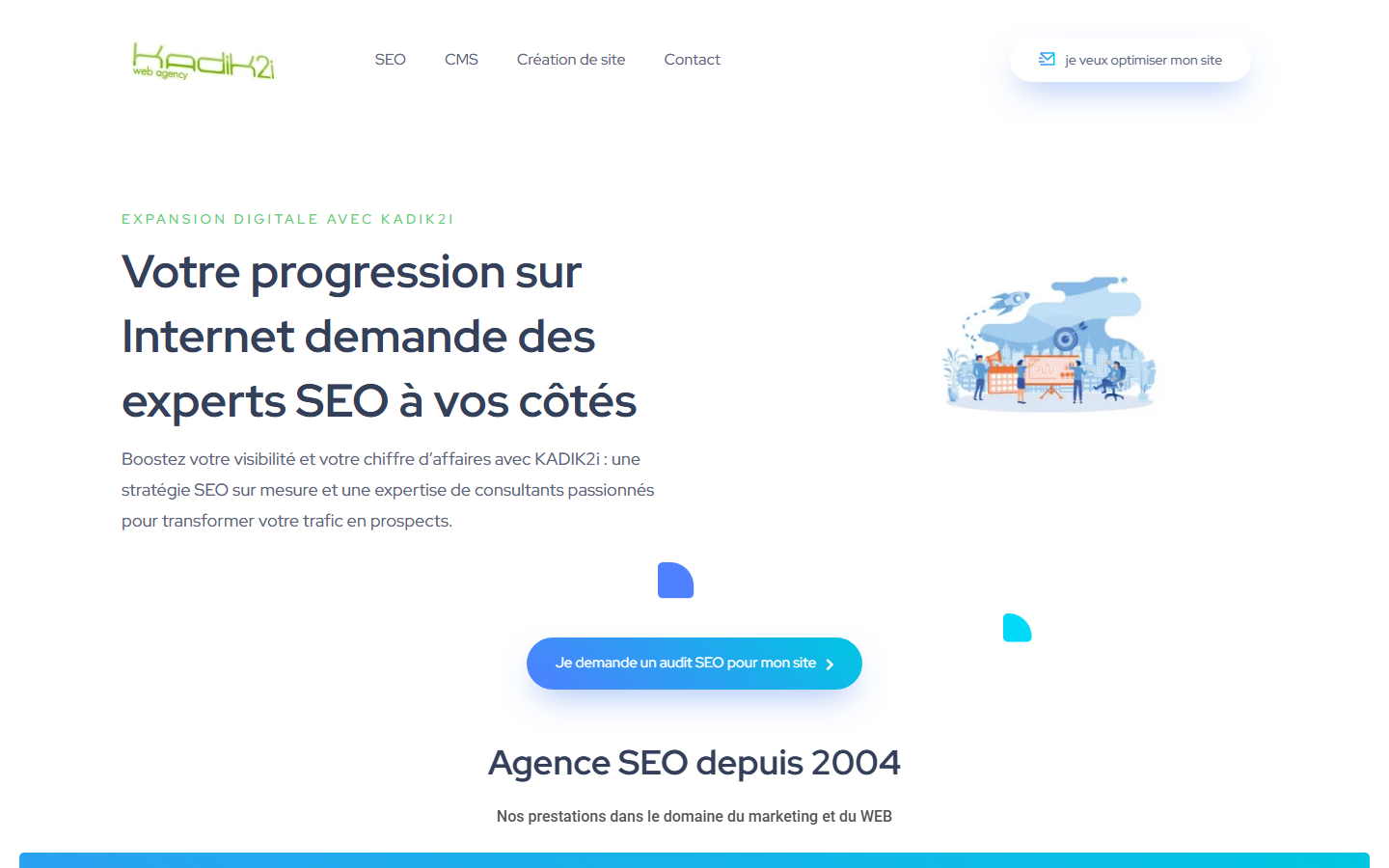 Aperçu du site de KADIK2I