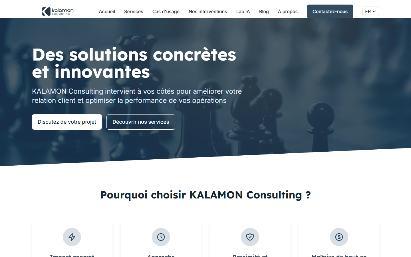 Aperçu du site de KALAMON CONSULTING