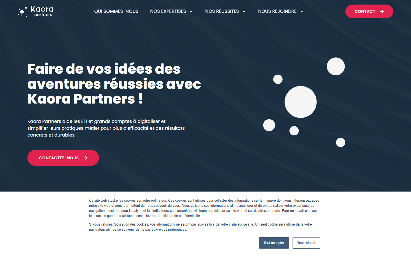 Aperçu du site de KAORA PARTNERS