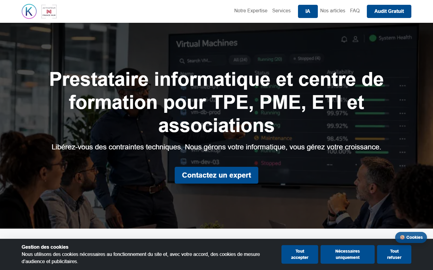 Aperçu du site de KASIT