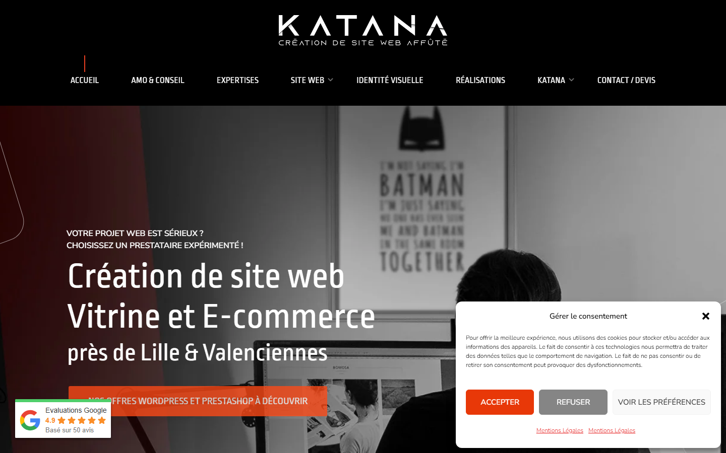 Aperçu du site de KATANA CONSULTING
