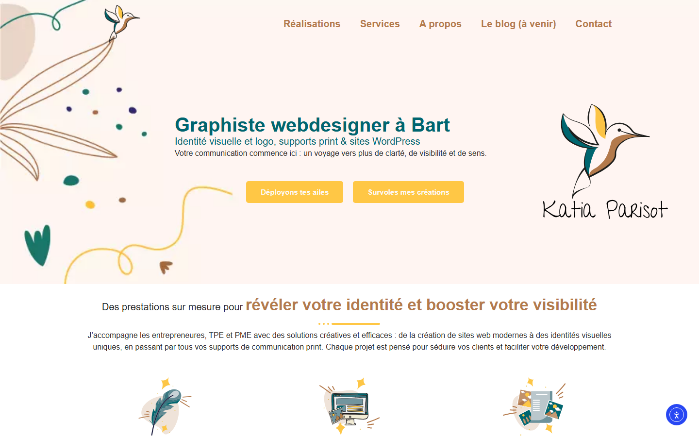 Aperçu du site de Katia PARISOT