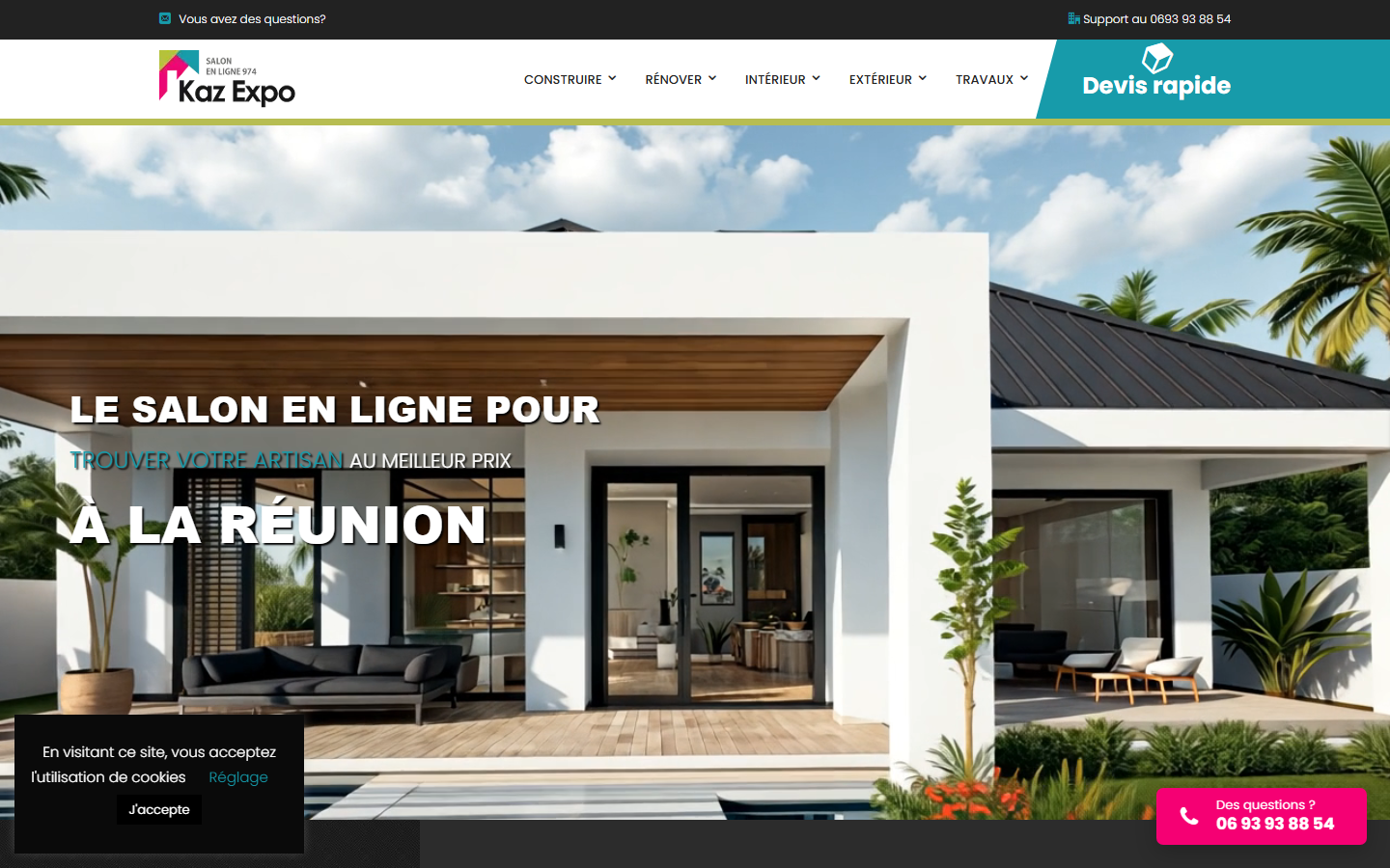 Aperçu du site de Kaz Expo