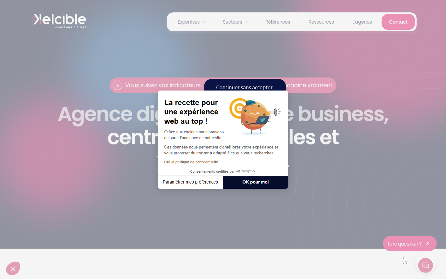Aperçu du site de KELCIBLE