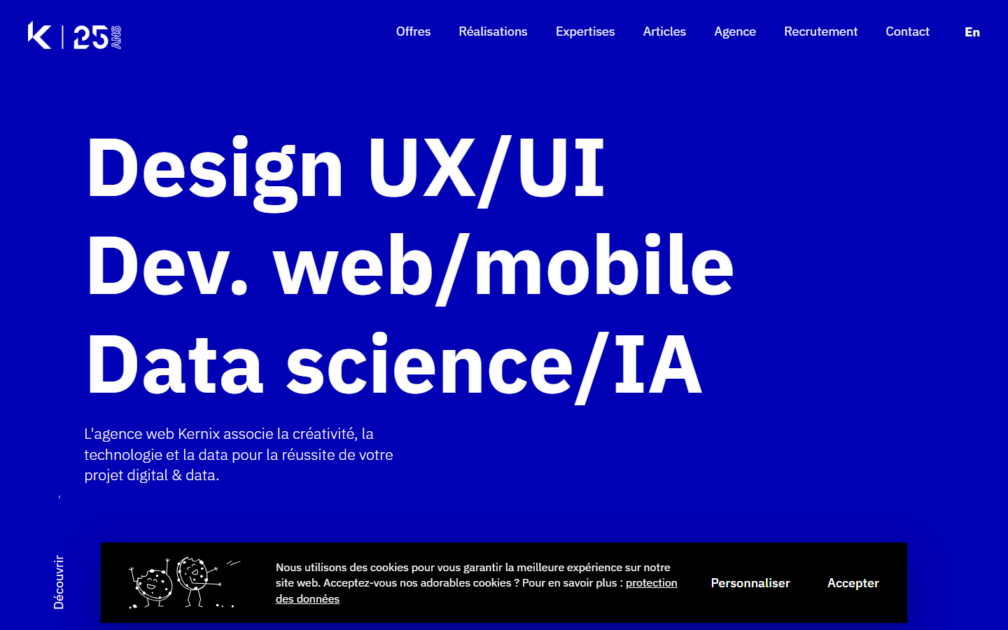 Aperçu du site de Kernix