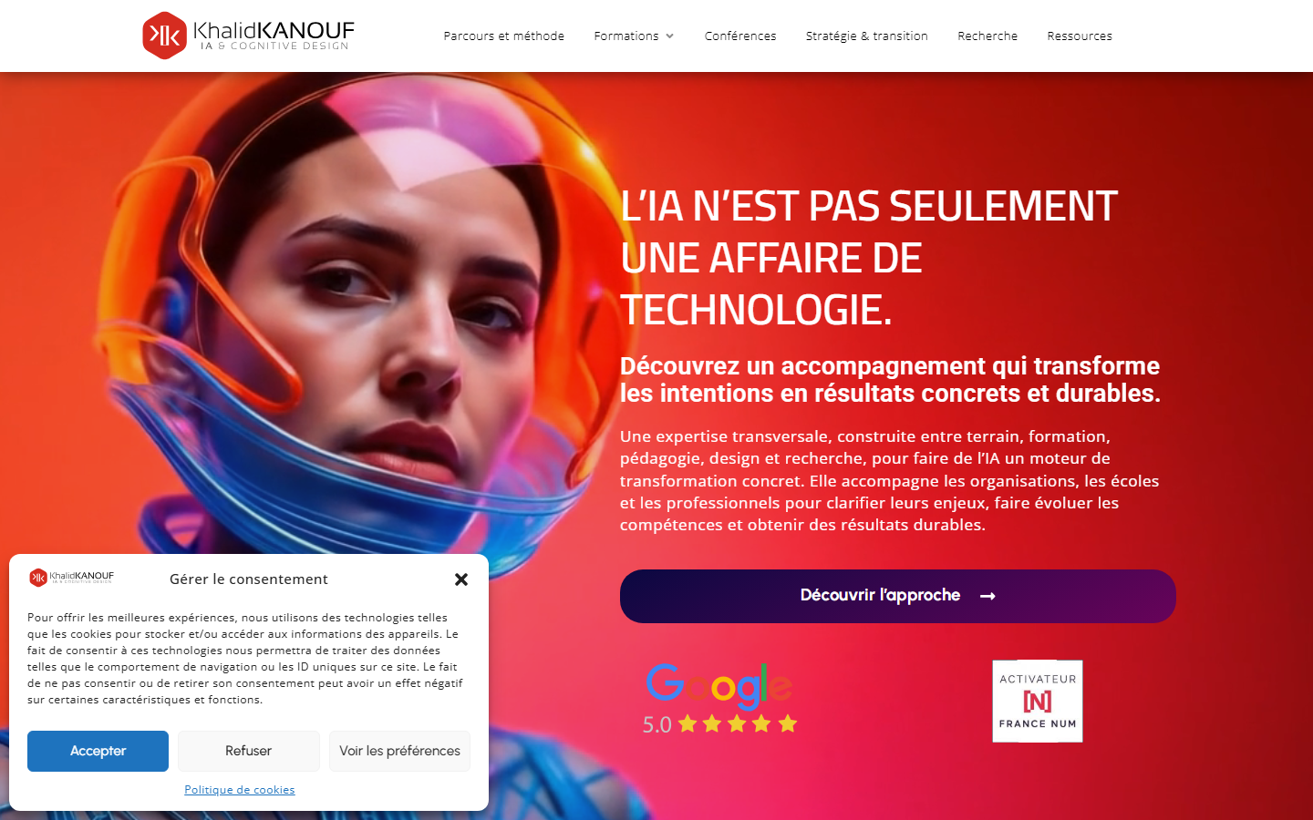 Aperçu du site de kHALID KANOUF