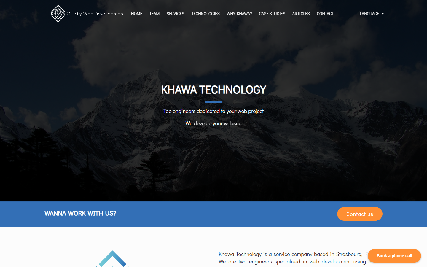 Aperçu du site de KHAWA TECHNOLOGY