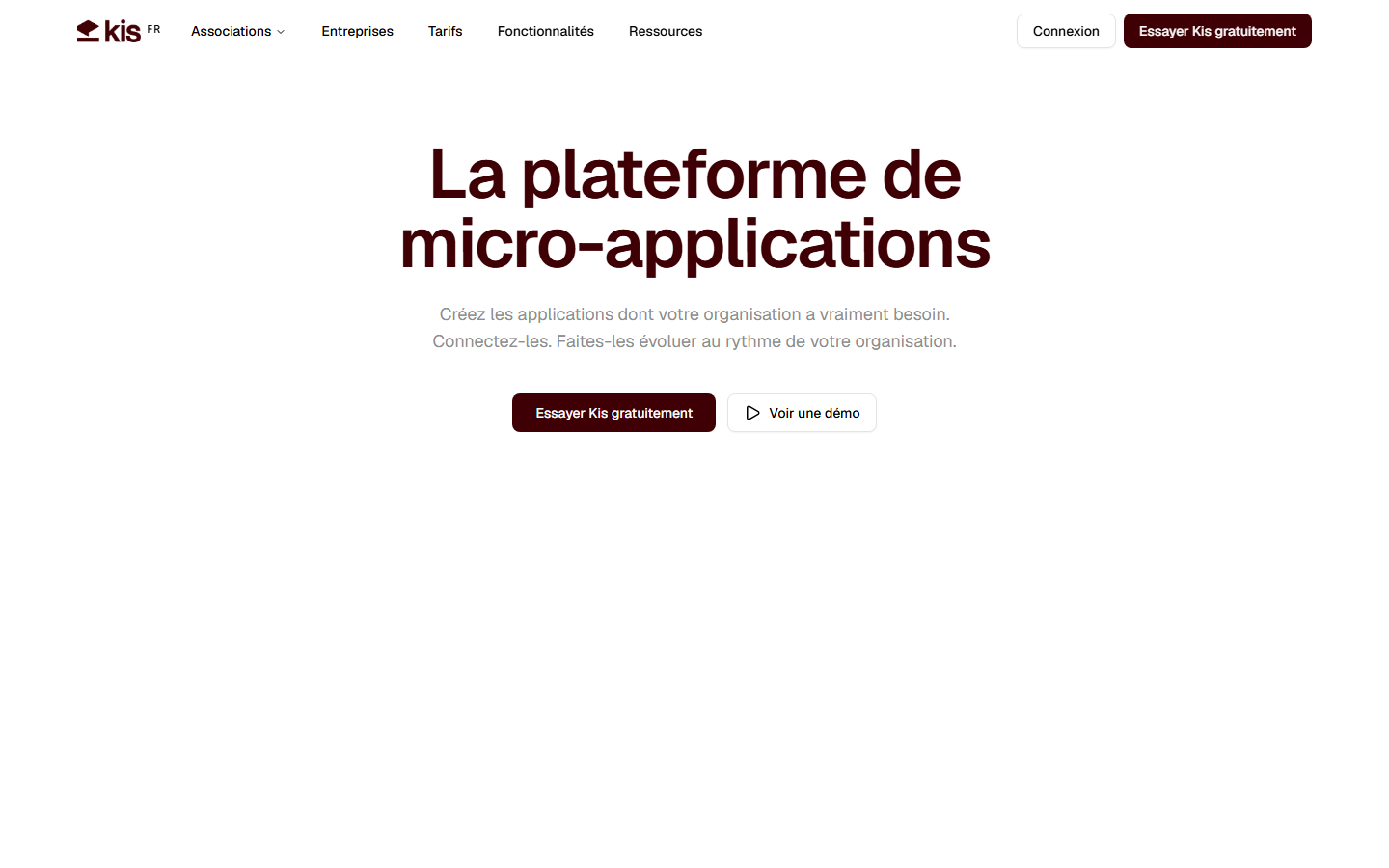 Aperçu du site de KIS