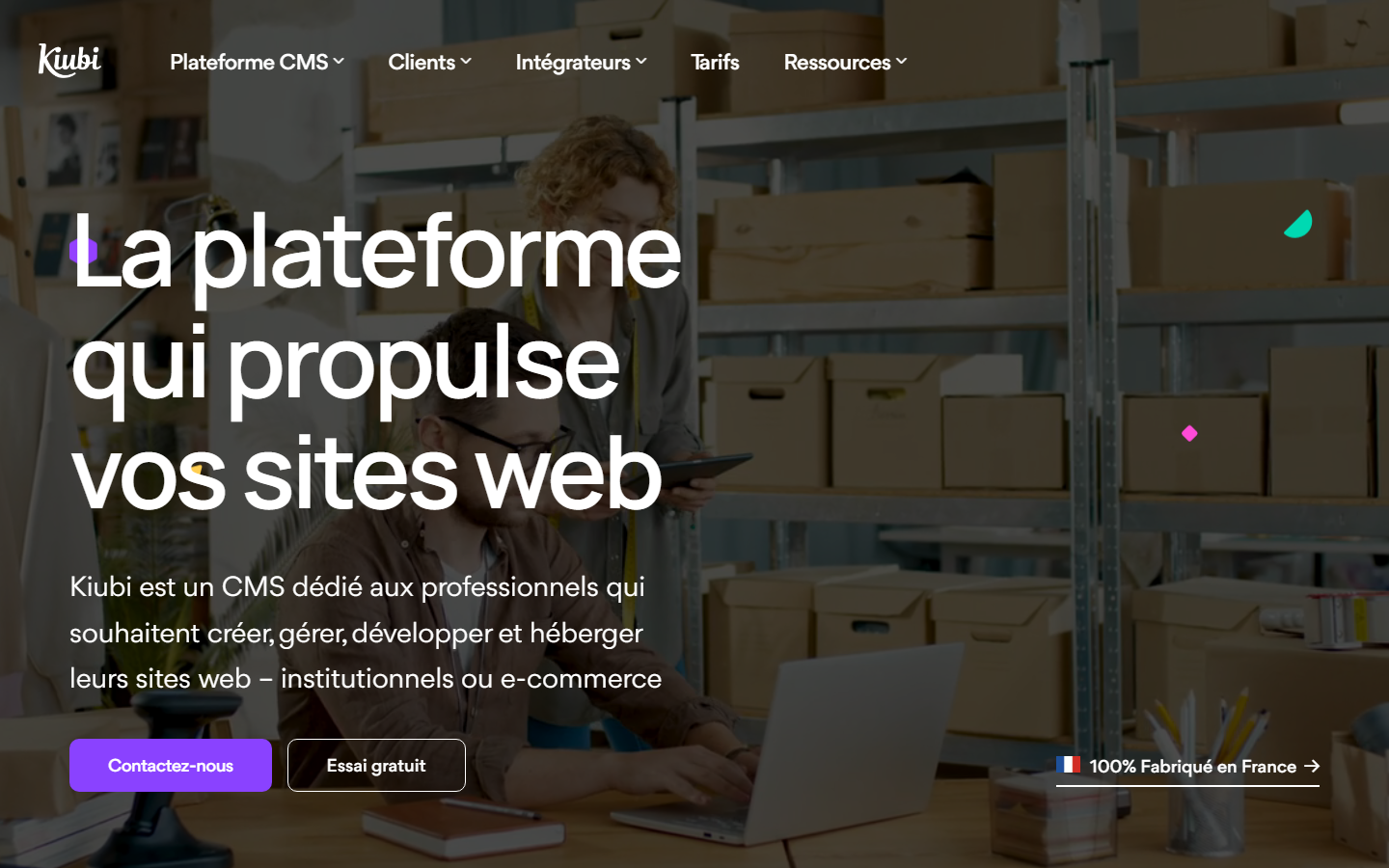 Aperçu du site de KIUBI