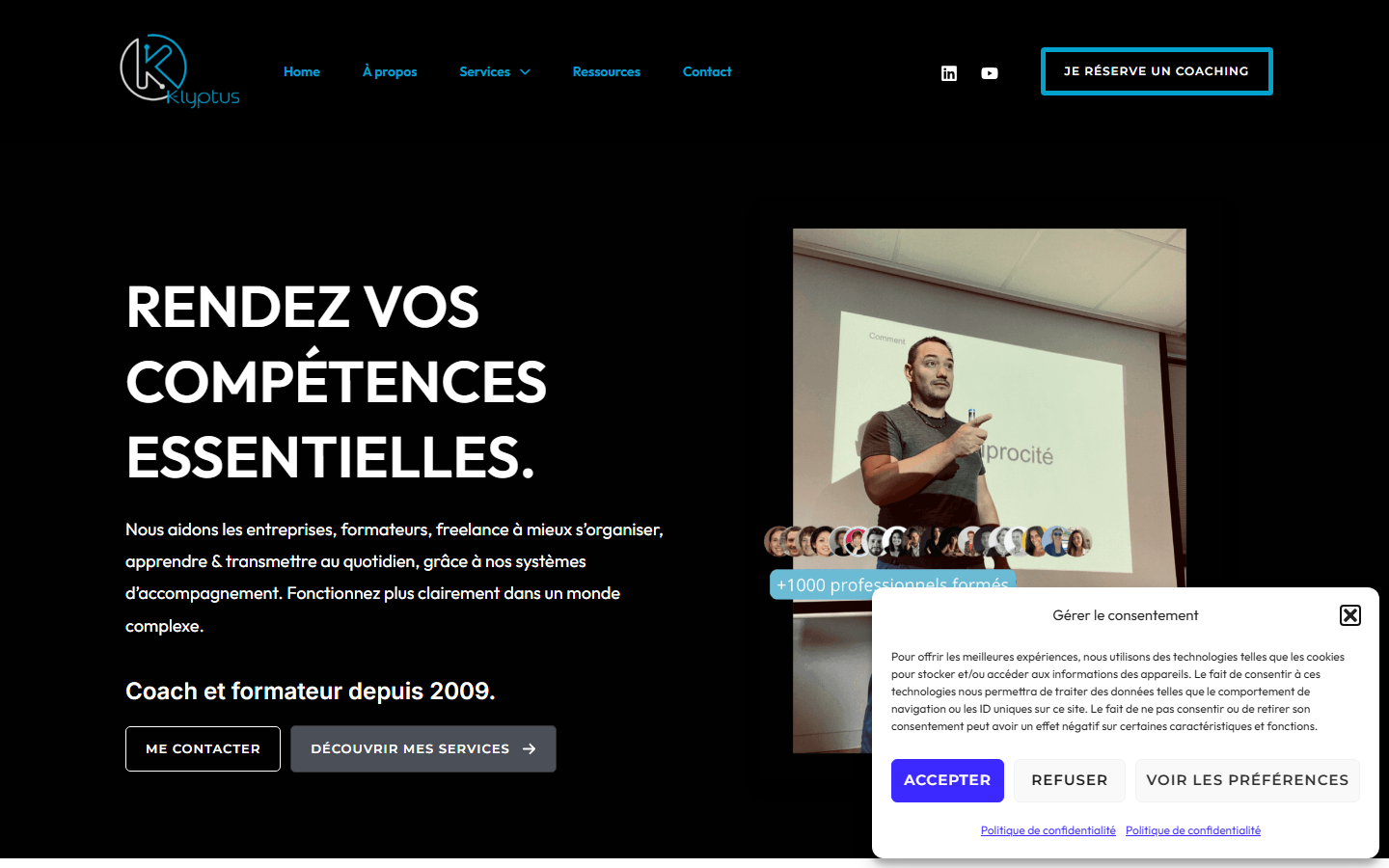 Aperçu du site de K-LYPTUS