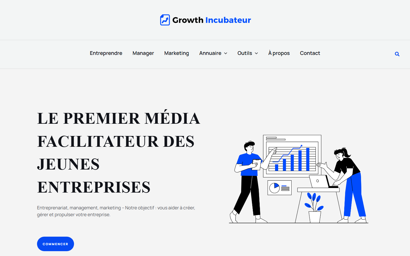Aperçu du site de KnockTheSERP