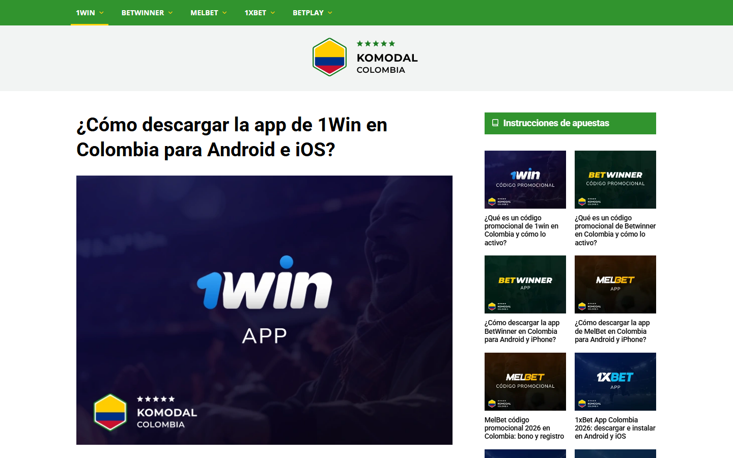 Aperçu du site de KOMODAL