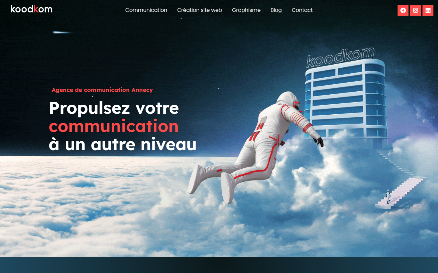 Aperçu du site de KOODKOM